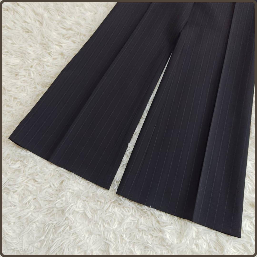 Theory セットアップスーツ フレアパンツ ブラックストライプ M L