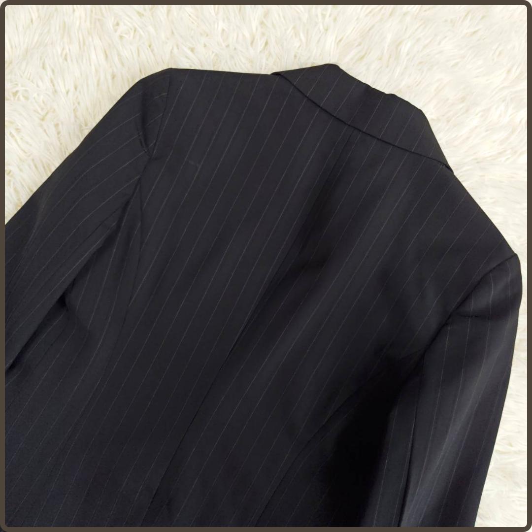 Theory セットアップスーツ フレアパンツ ブラックストライプ M L