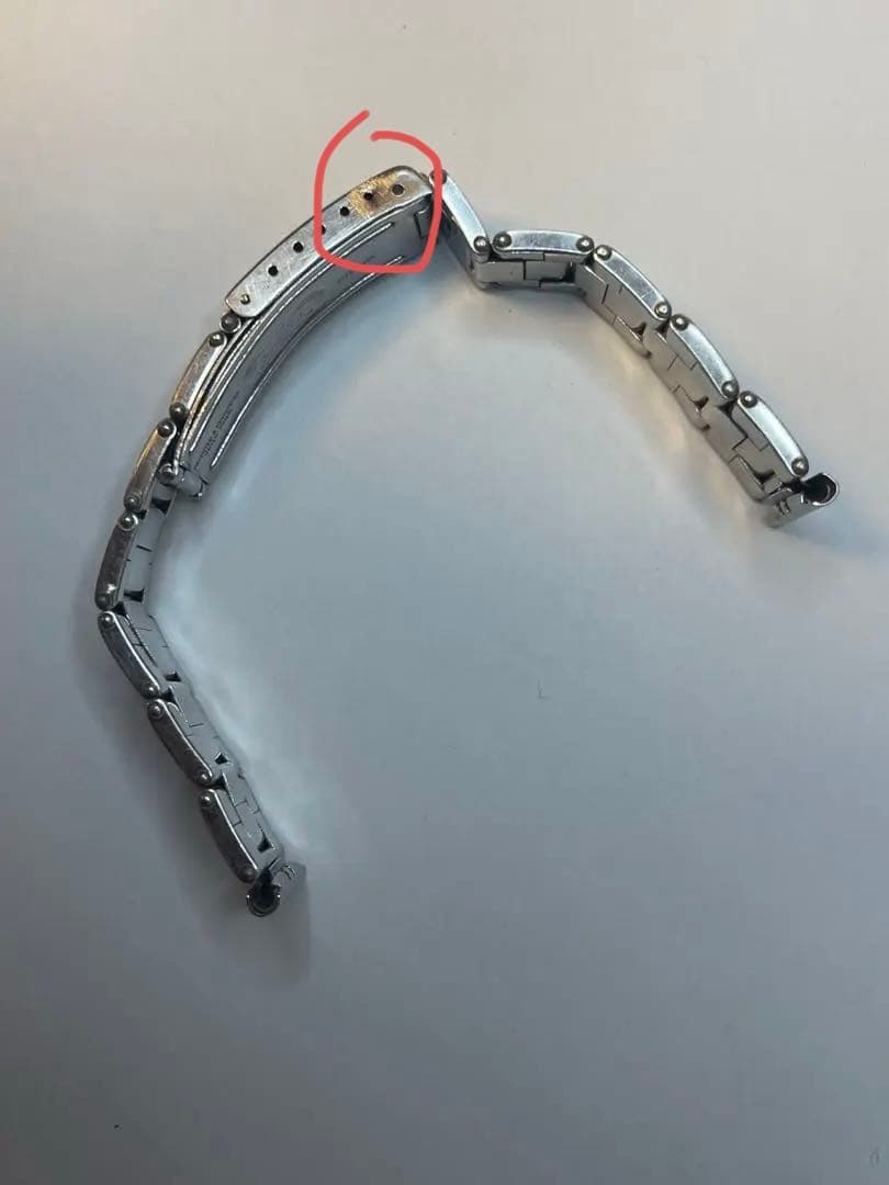 ロレックス1940年代　機能付きリベットブレスレットアンティーク バブルバック用