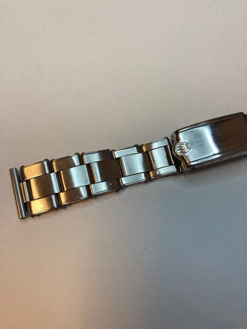 ロレックス1940年代　機能付きリベットブレスレットアンティーク バブルバック用