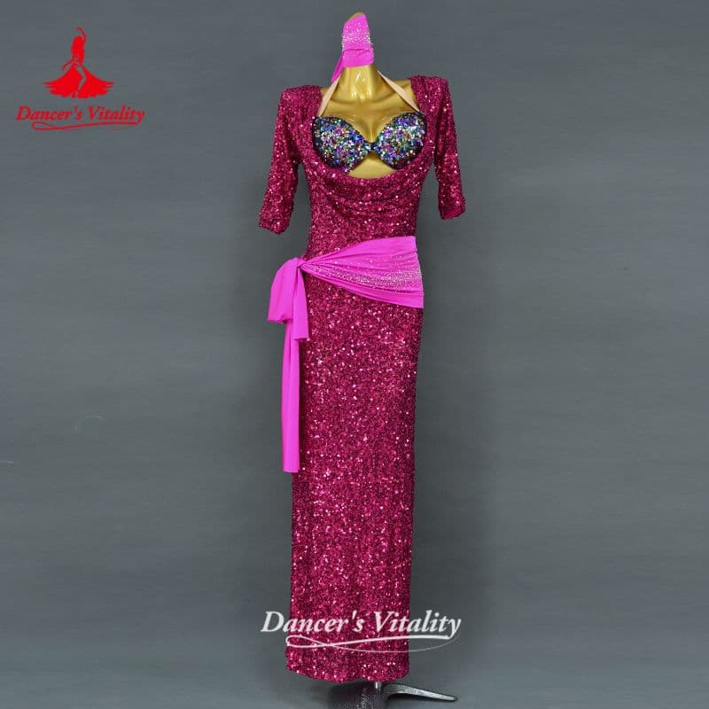 バラディドレス　ベリーダンス　キラキラ　衣装　コスチューム