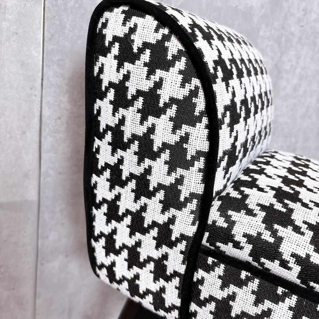 【美品】かわ畑 スツール 千鳥柄 S 66×23×52cm