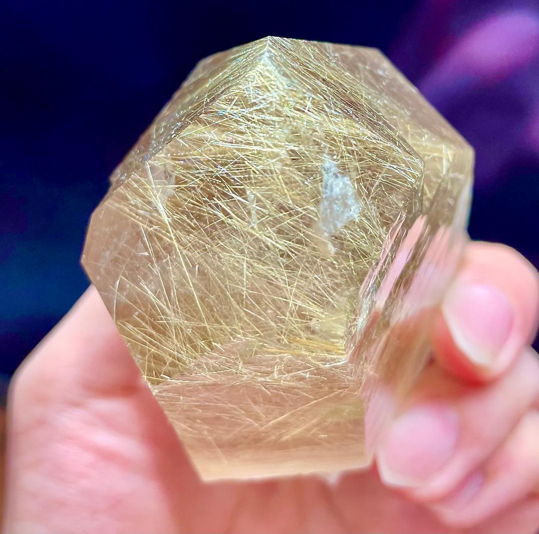 400g ルチル入り水晶 ルチルクォーツ