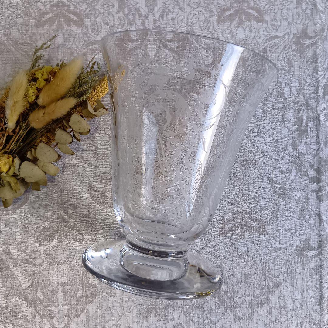 バカラ パルメ 不死鳥 フラワーベース 花瓶 ガラス クリスタル 美品