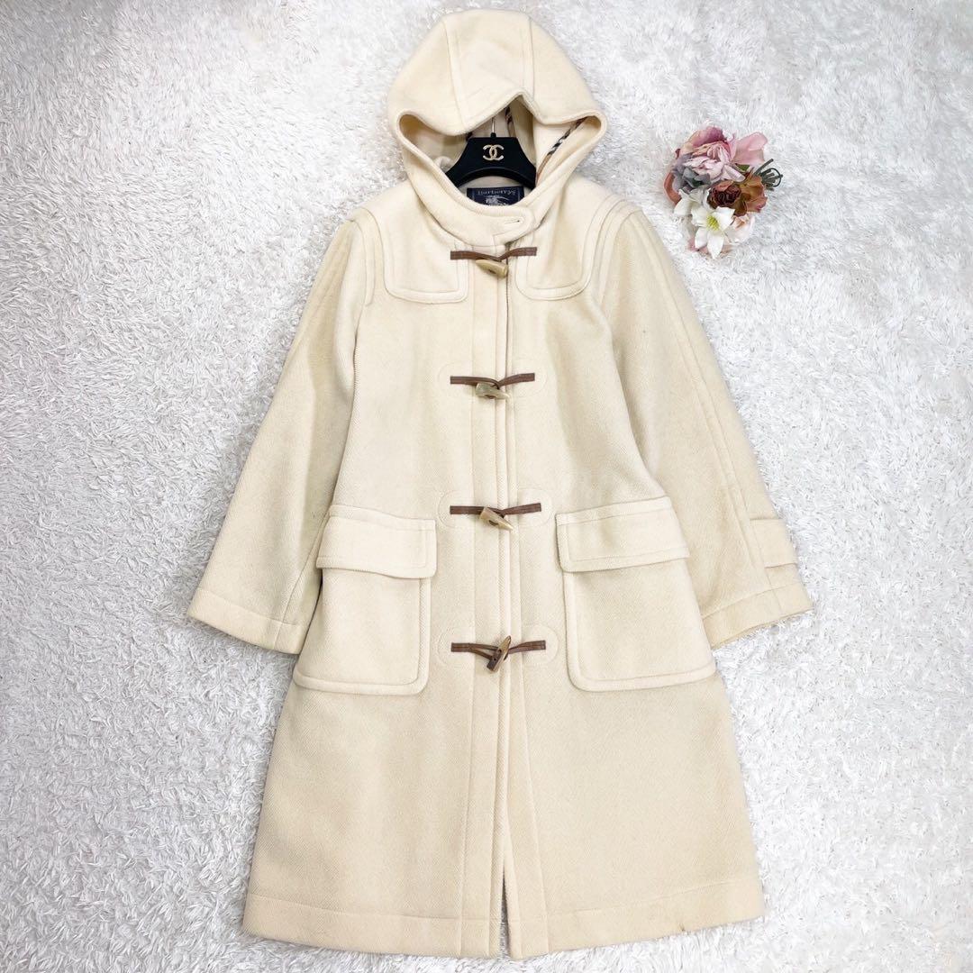 BURBERRY ダッフルコート ヘリンボーン織 ムーアブルック 水牛