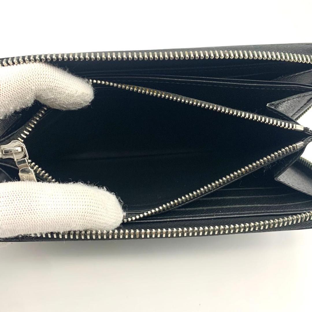 鑑定済み ルイヴィトン ジッピーウォレット 長財布 ラウンドファスナー エピ 黒