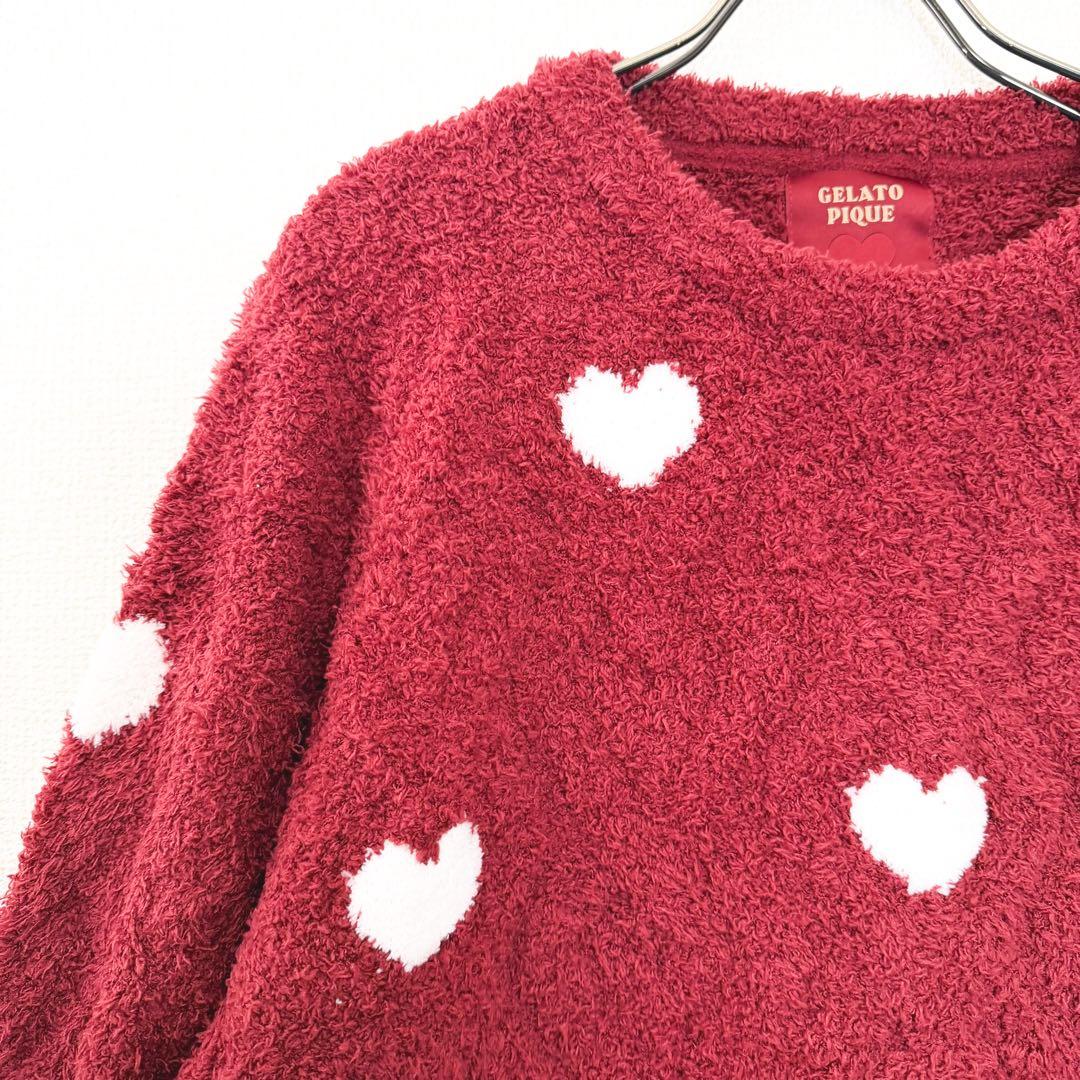 ジェラートピケ ハート柄 ルームウェア 2点セット