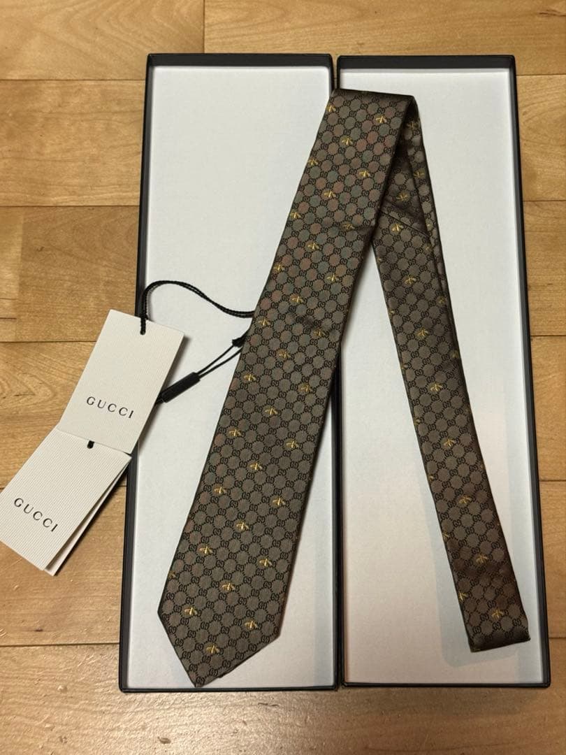 GUCCI ブラウン ネクタイ