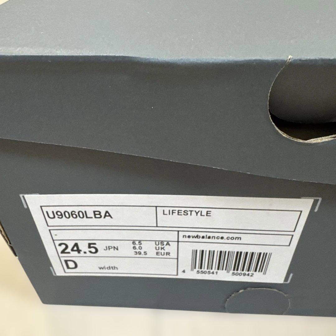 希少完売　新品　New Balance U9060LBA 24.5cm グレー