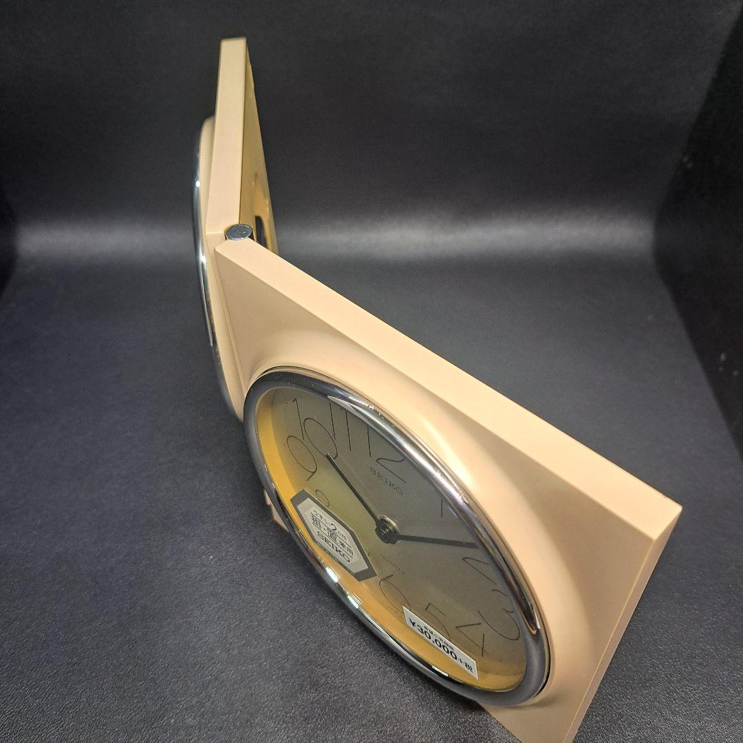 希少　SEIKO　セイコー　クォーツ　クロック　掛・置兼用時計　文字盤自在回転