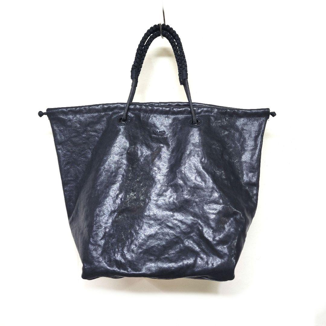 【美品】HAIDA ハイダ 本革 レザー トートバッグ BLACK ブラック 黒