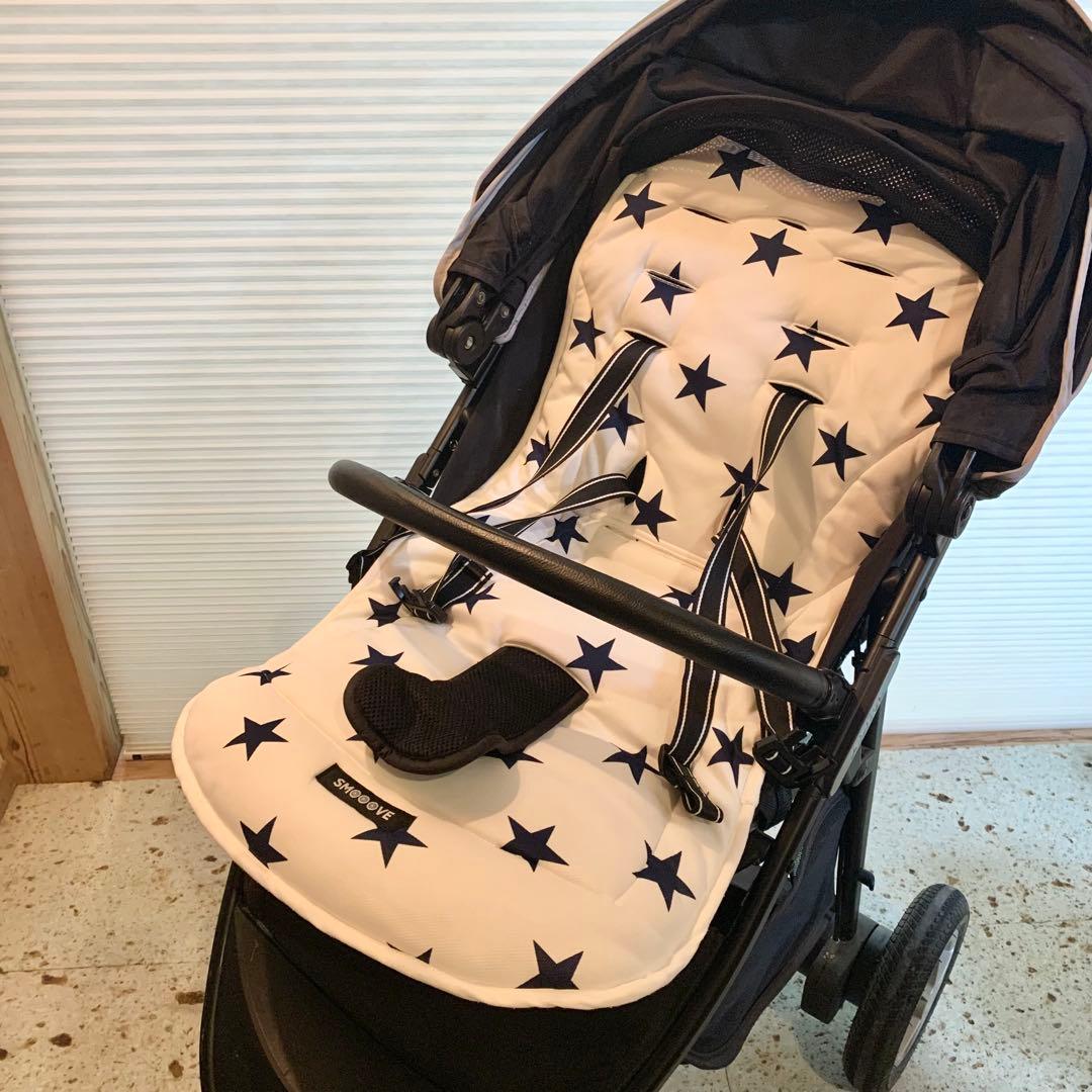 美品★Aprica ベビーカー★スムーヴ　プレミアム　3点セット付き