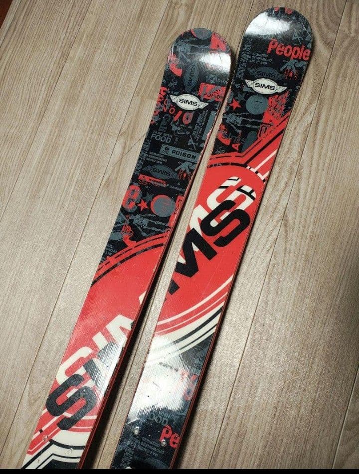 【フリースタイル☆】165cm　SIMSスキー板♪　ツインチップ！