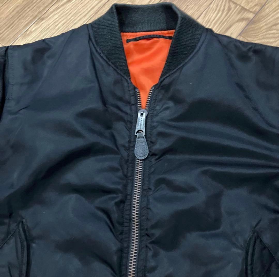 AVIREX MA-1 フライトジャケット ボンバージャケット ブラック 黒