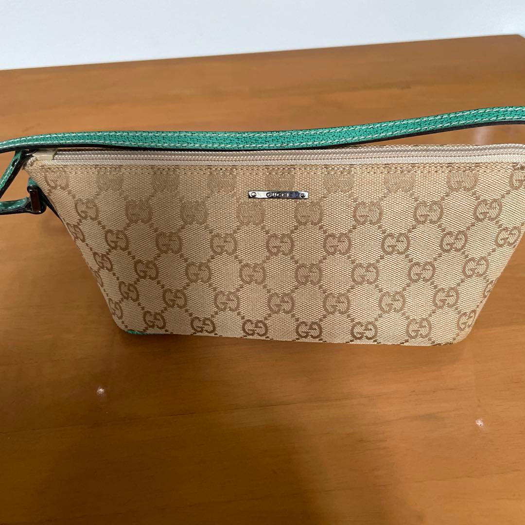 新品未使用GUCCI GGモノグラム ミニポーチバックベージュ