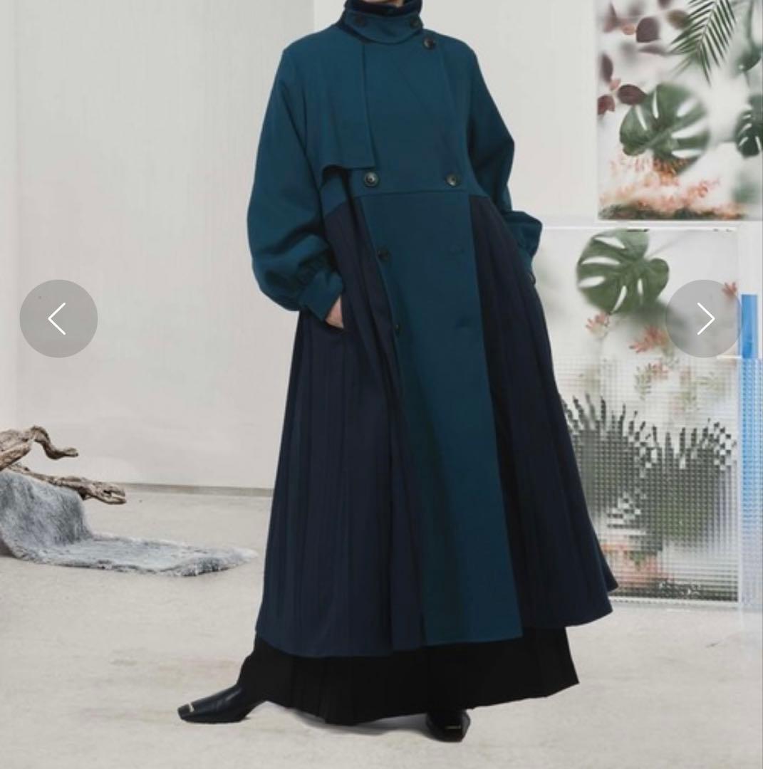 HAREバイカラープリーツコート&バイカラーストレートパンツセットアップ購入のみ