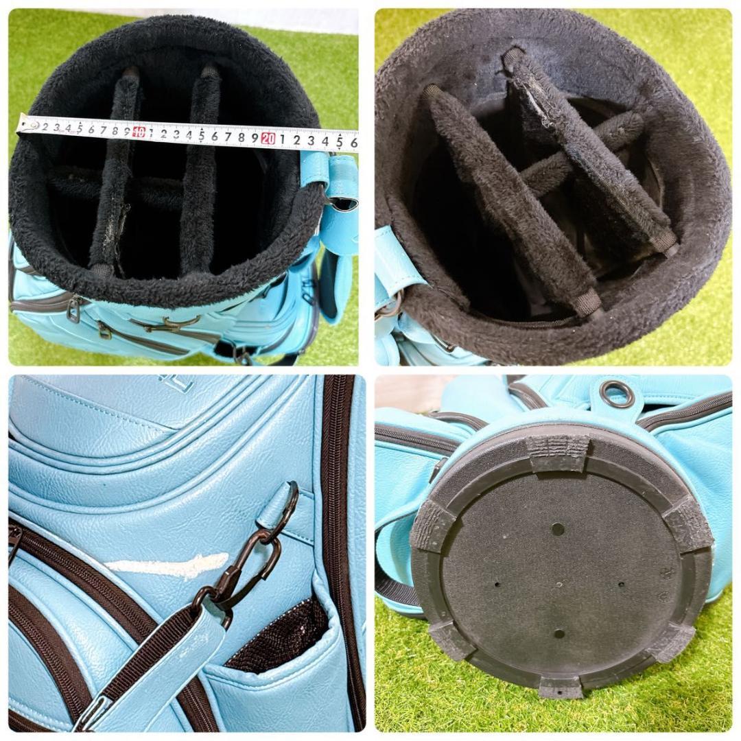 希少 MYSTERY ミステリー キャディバッグ 合成皮革 ヘッドカバー付き