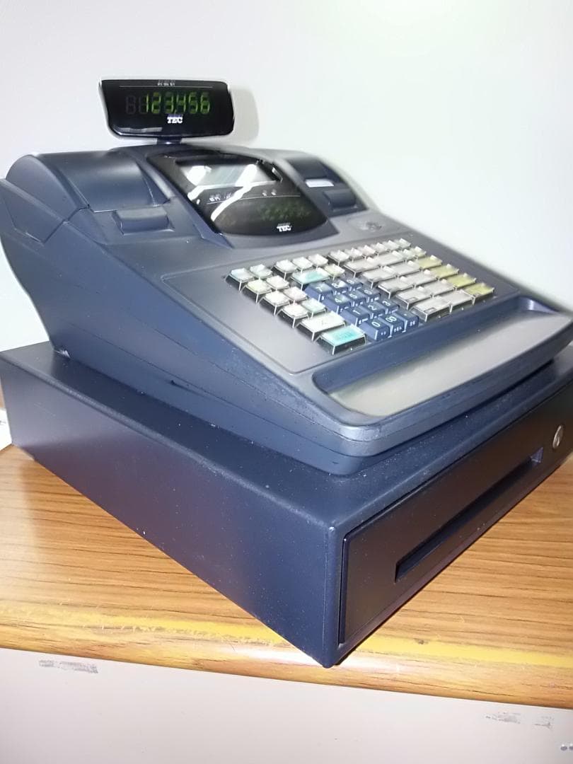 人気の黒115設定無料東芝MA-660物販向10部門　インボイス対応レジスター