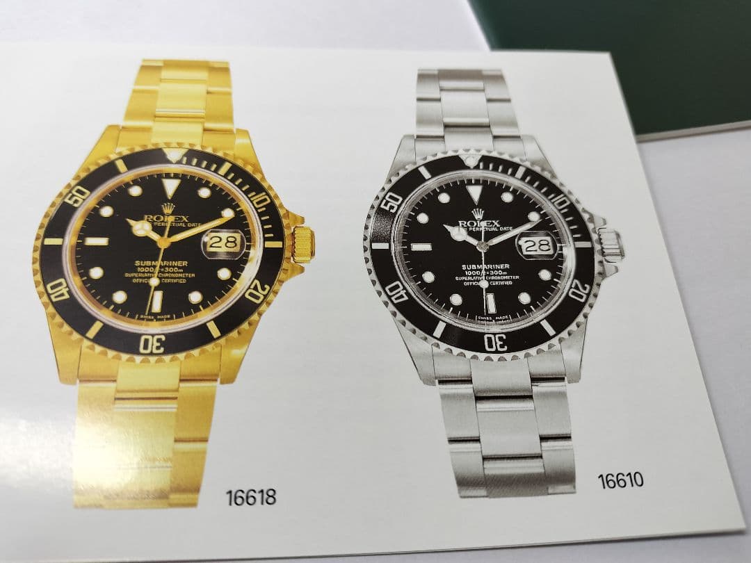ROLEX SUBMARINER 16610箱と付属品アンカー付きセット