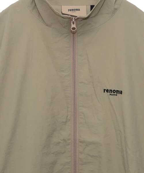 renoma ビッグロゴナイロンジャケット　Mサイズ　ベージュ
