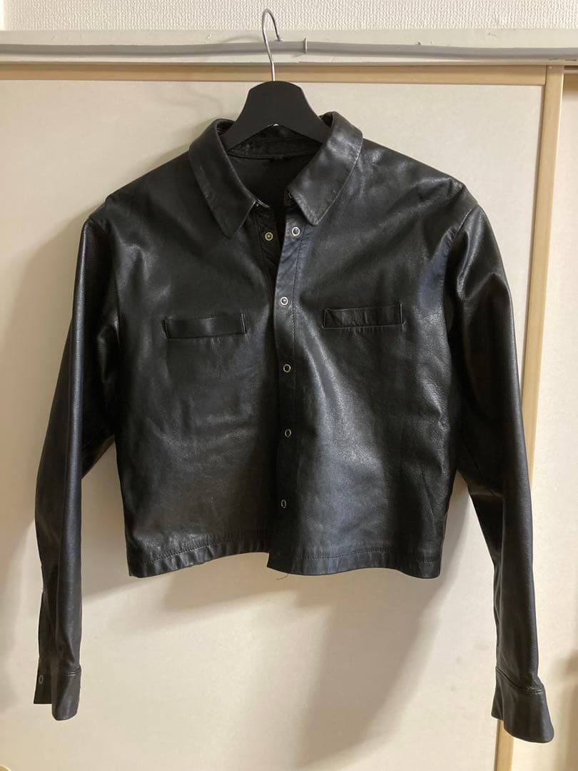 Y's bis レザーショートブルゾン 牛革 YohjiYamamoto