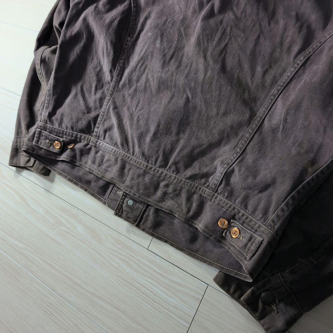 70s LEE USA製 ダークブラウン Gジャン 短丈