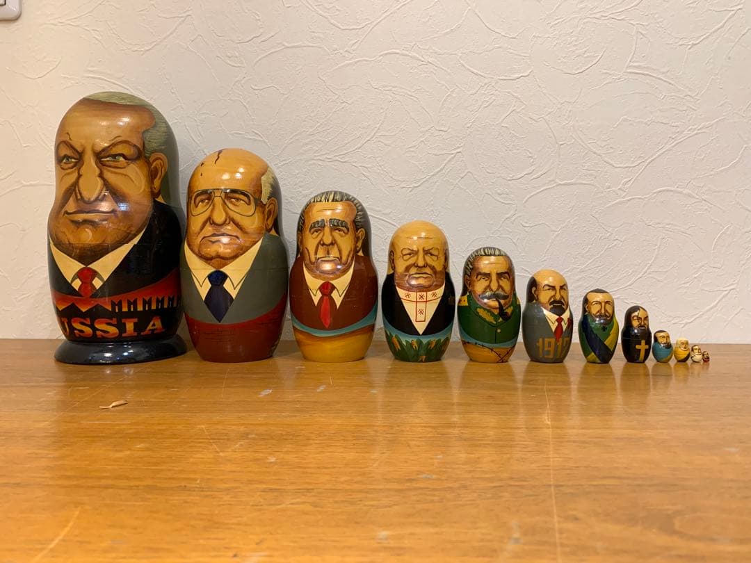 k0817-04★マトリョーシカ 大統領 エリツィン ロシア