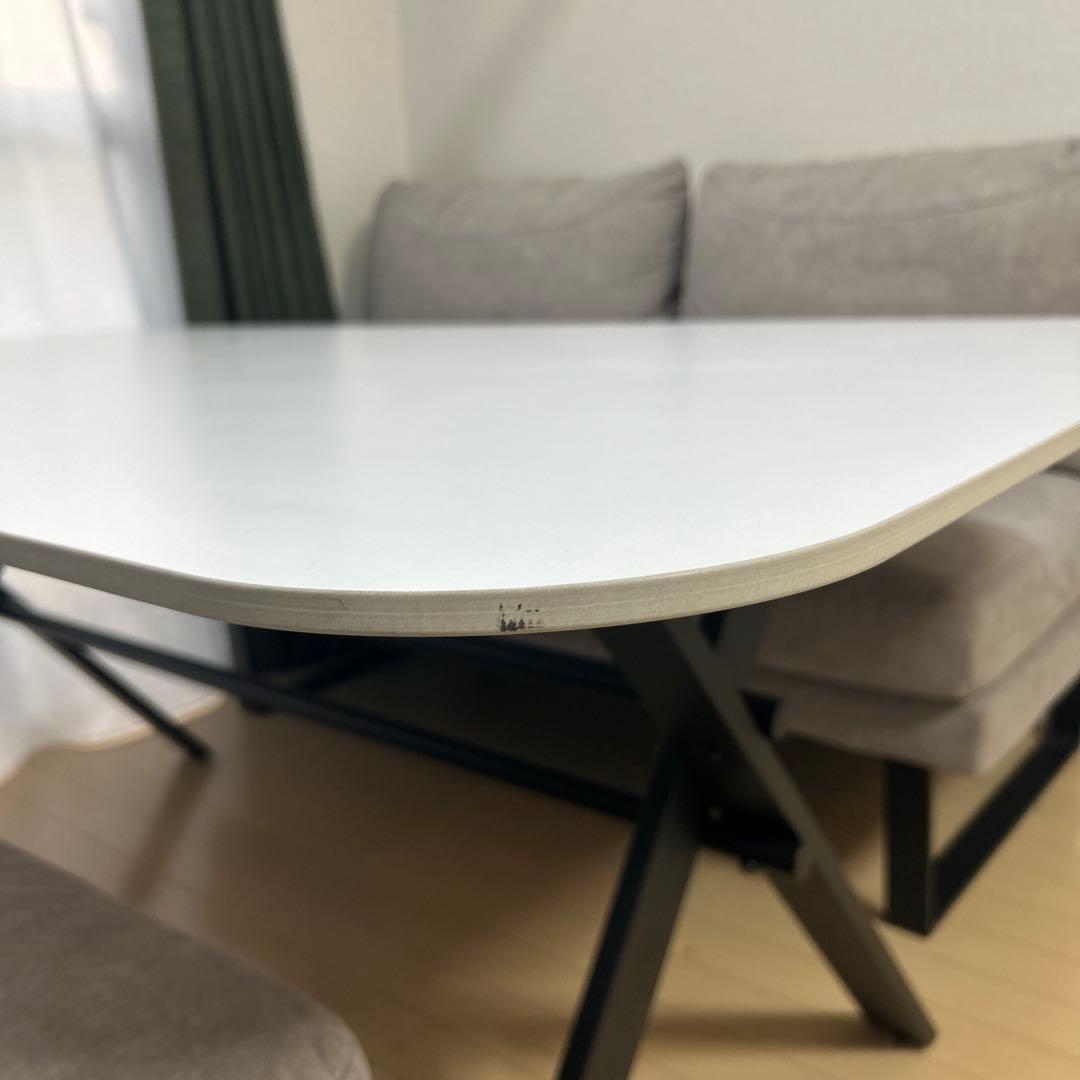 関家具 ダイニングテーブル ソファセット ベンチ2台 美品