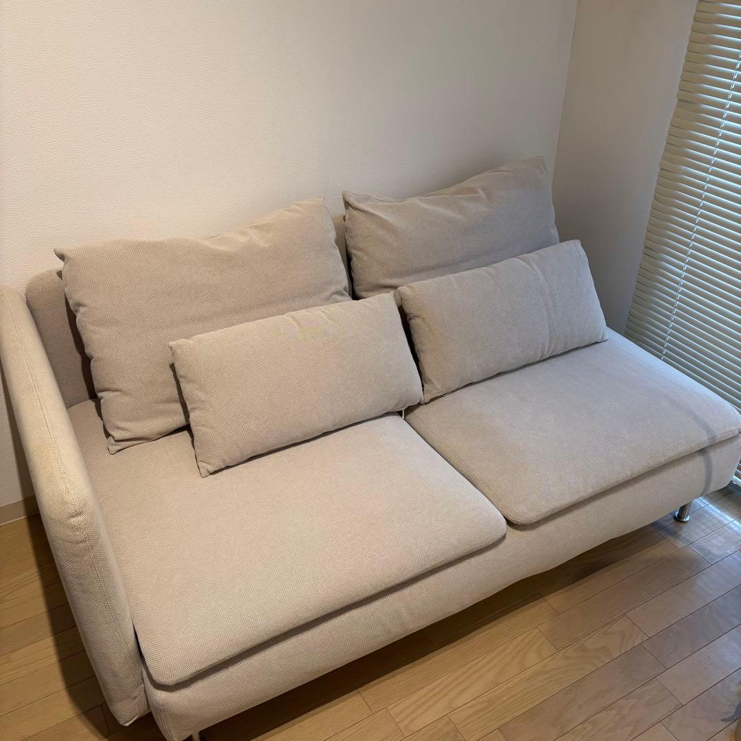 【送料込み】IKEA　ソーデルハムン ソファ　コンパクト　ライトベージュ
