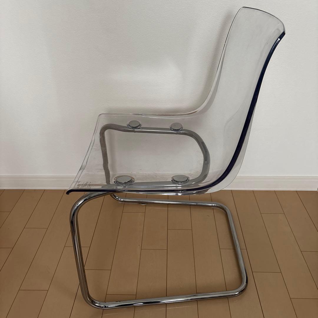 ☆IKEA(イケア) TOBIAS トービアスチェア 透明/クロムメッキ