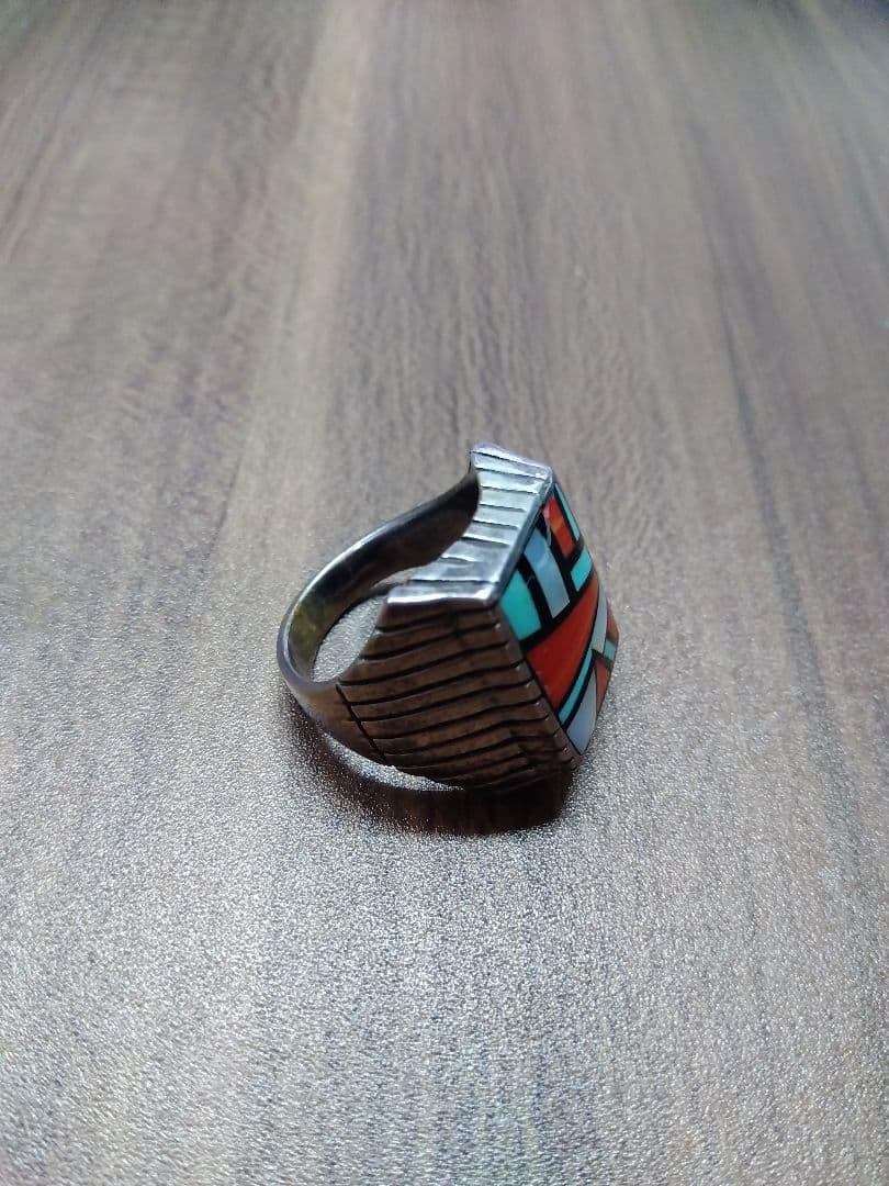 み*い様 ズニ族　ターコイズシルバー925リング