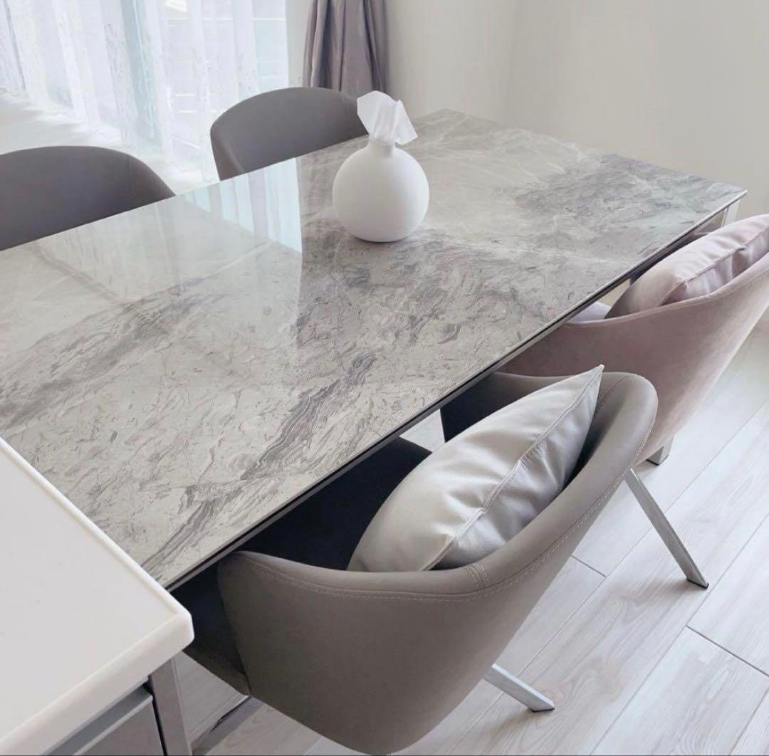 直接取引　ダイニングチェア4つセット　椅子　キッチン ハイチェア　回転式チェア