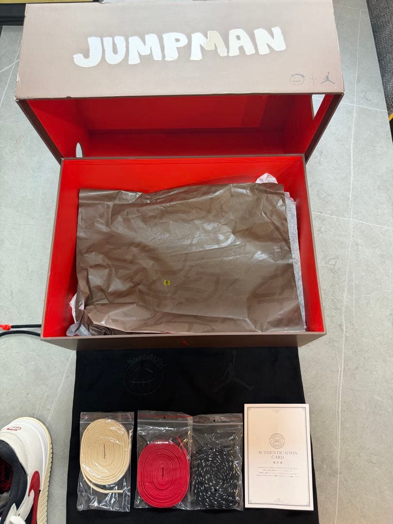 靴 travis jumpman jack red 27.5