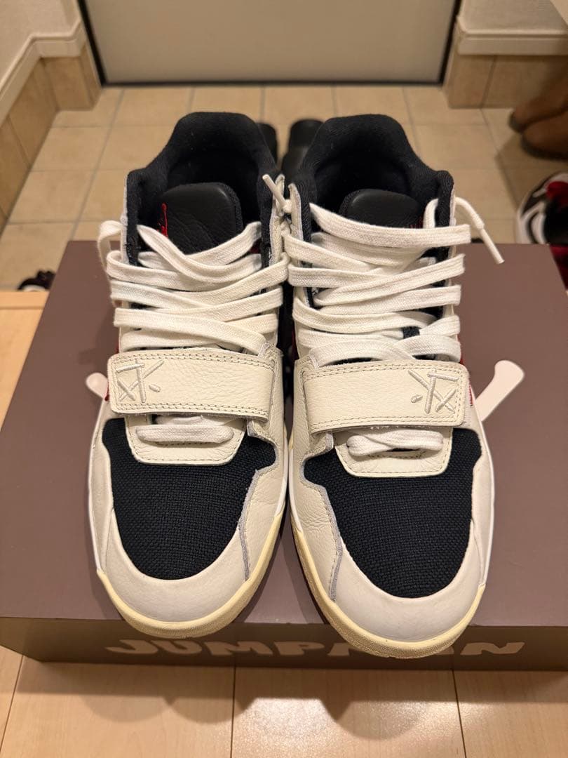 靴 travis jumpman jack red 27.5