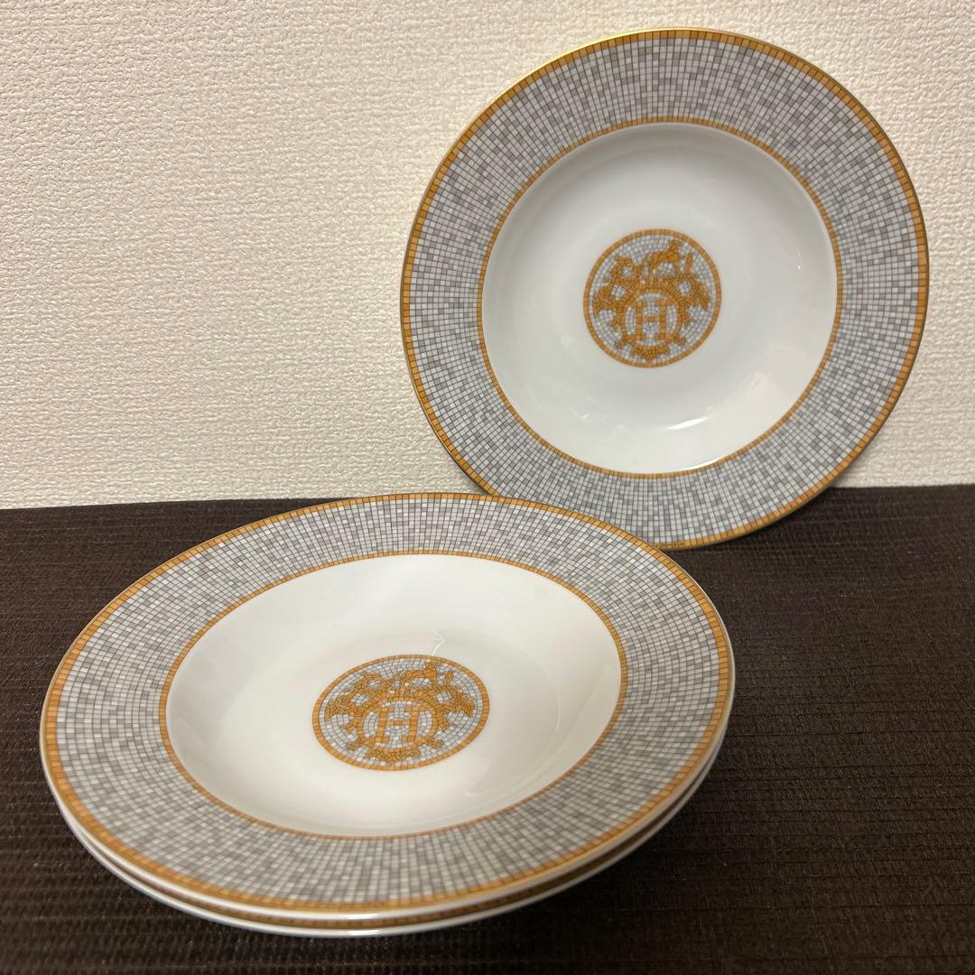 エルメス　ヴァンキャトル ゴールド　スーププレート　パスタプレート