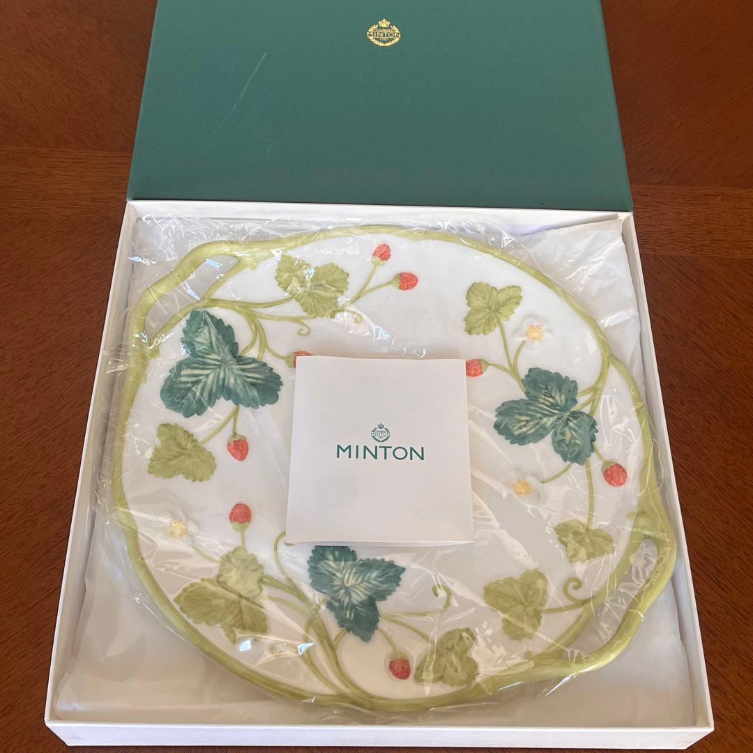 【希少品】ミントン★ビクトリアストロベリー★手付きプレート