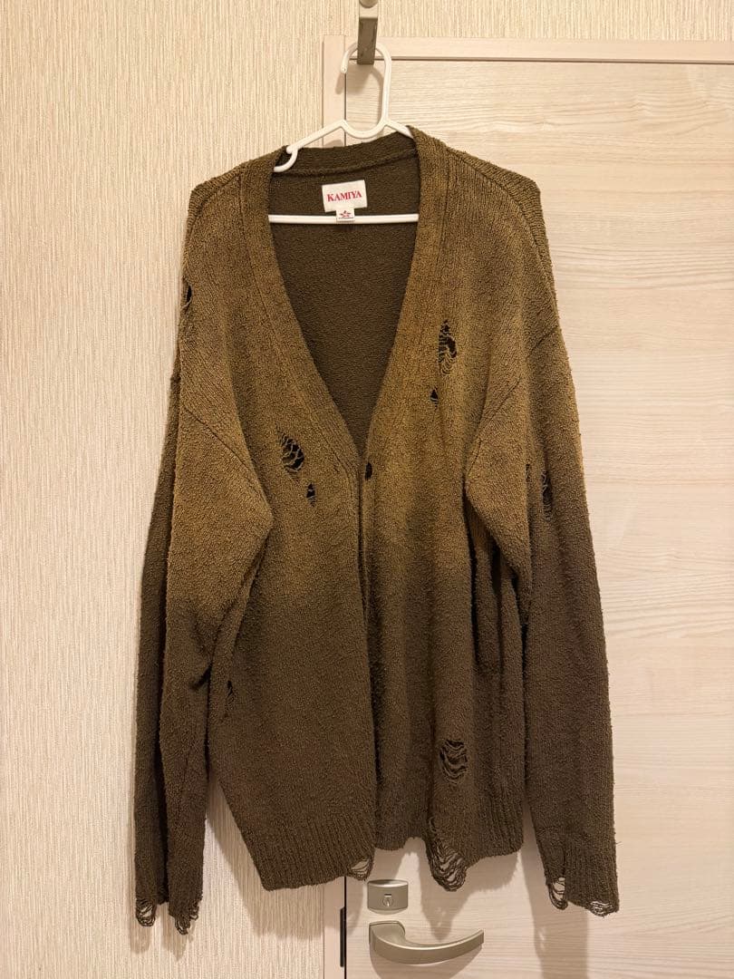 KAMIYA サンフェイデッドライク ニットカーディガン