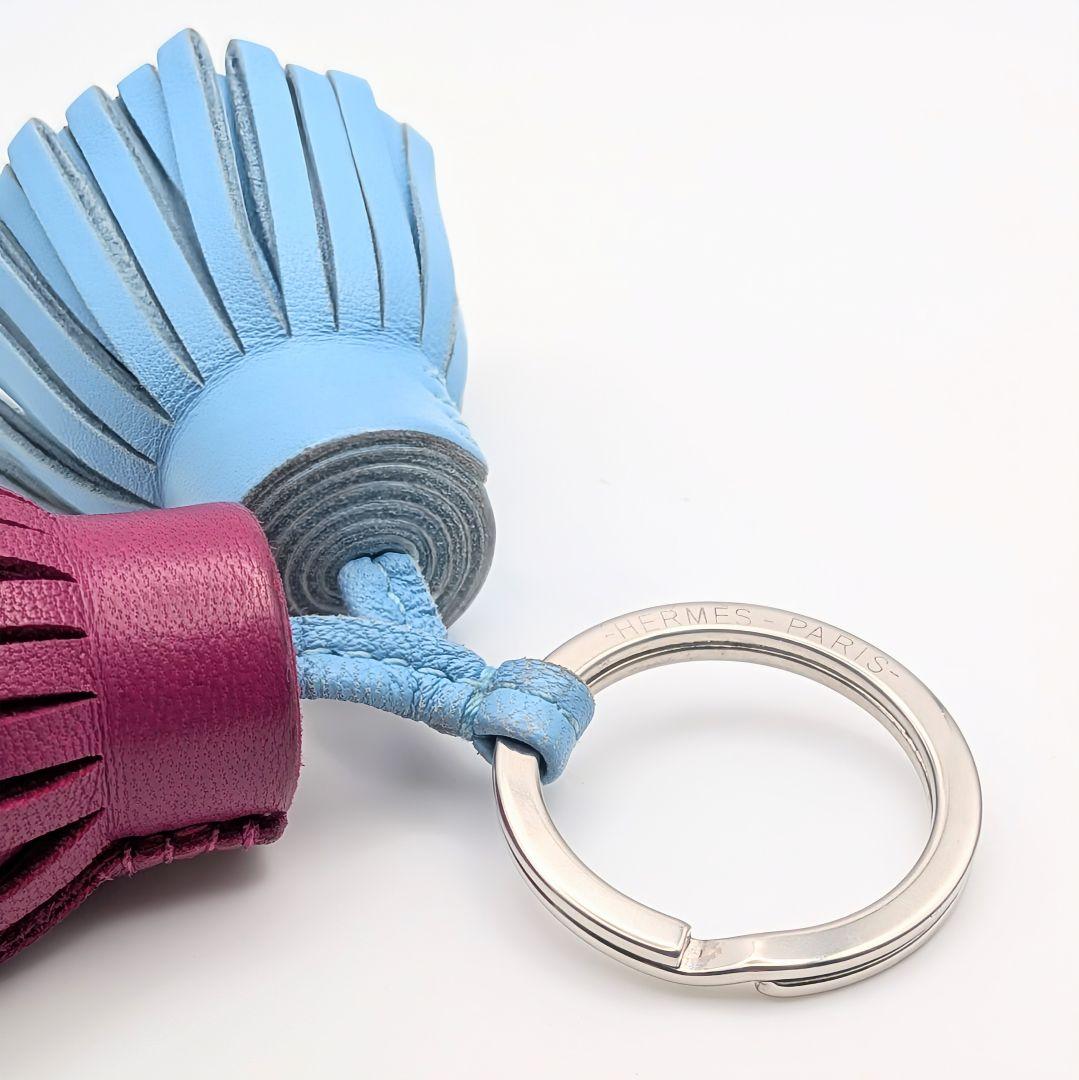 HERMES エルメス カルメン ウノドス レザー キーホルダー チャーム 箱付