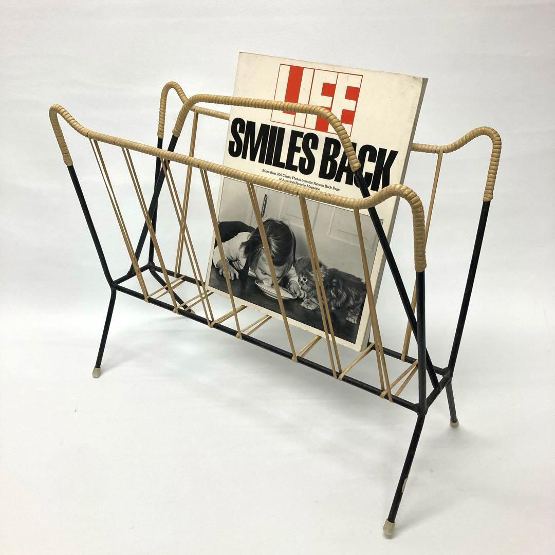 マガジンラック Vintage 50's design magazine rack