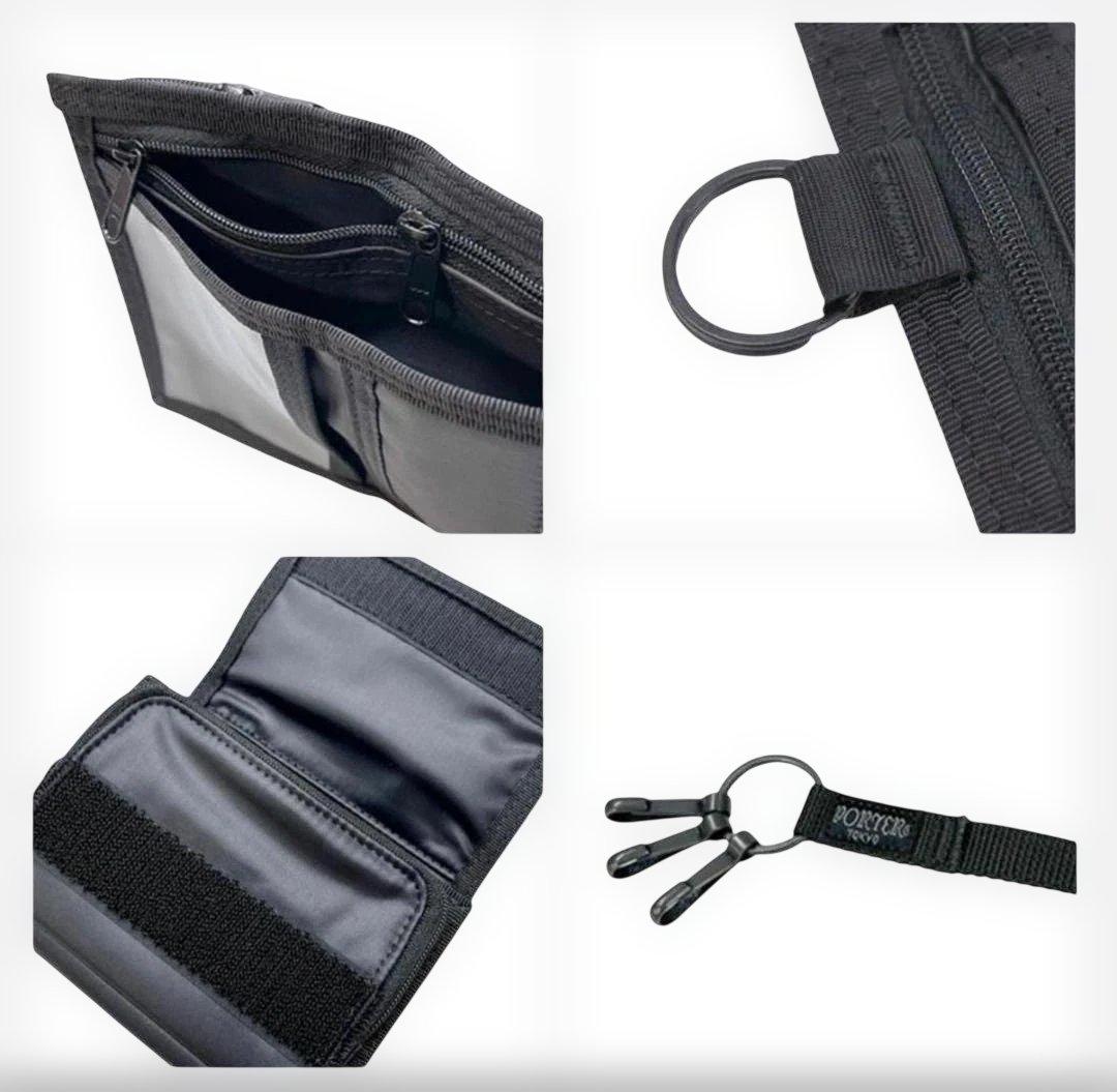 新品 ポーター カプセル ウォレット 555-06439 三つ折り財布 ブラック