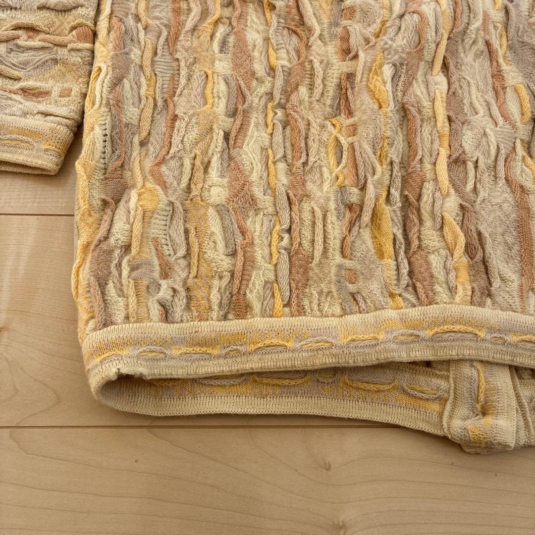 【1点物】90s COOGI 3D カーディガン　好配色　オーストラリア製