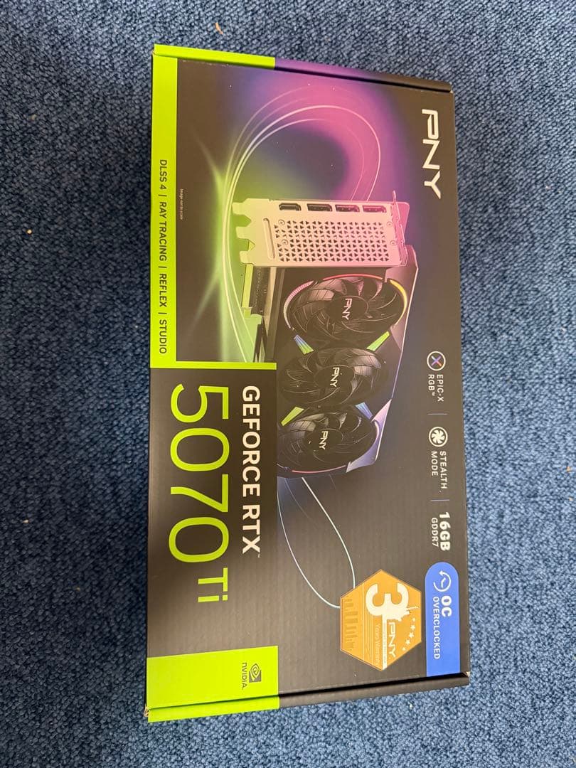 週末まで出品 新品未開封 PNY RTX5070ti