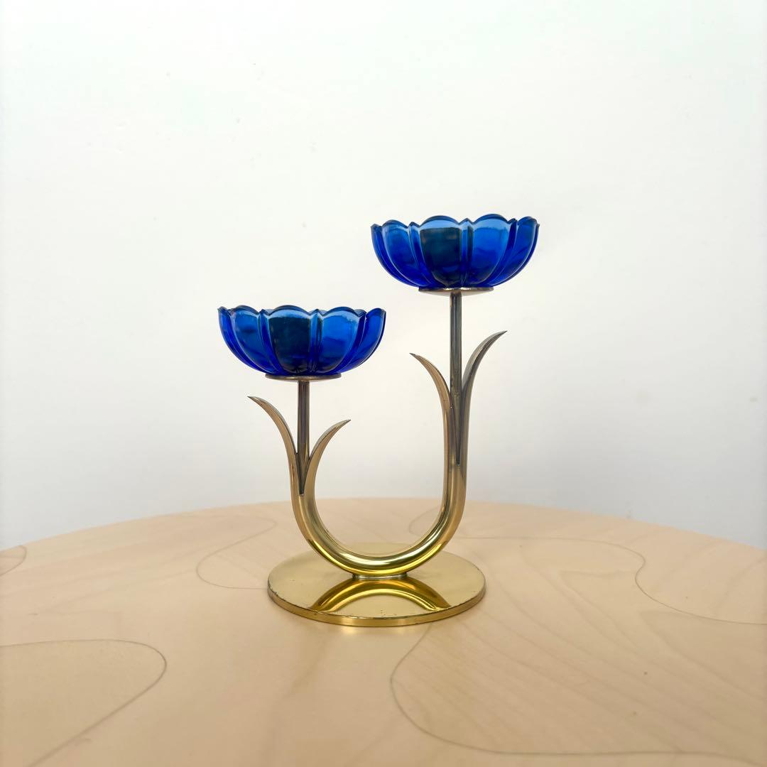 Gunnar Ander グンナーアンダー アンデル キャンドルホルダー ブルー