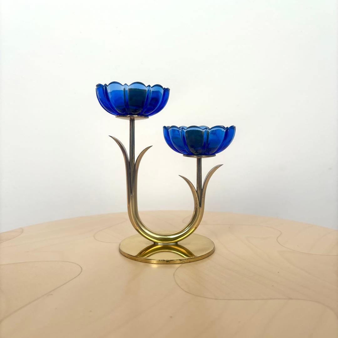 Gunnar Ander グンナーアンダー アンデル キャンドルホルダー ブルー