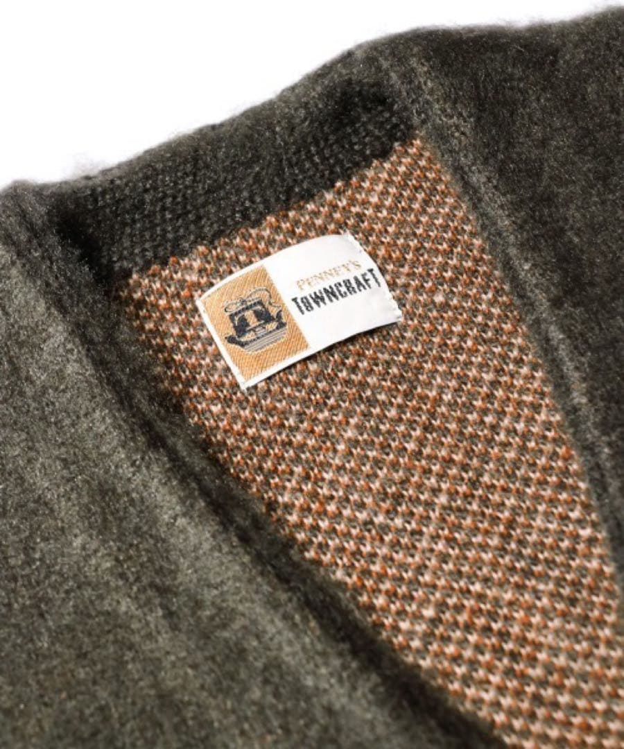 【新品】24AW TOWNCRAFT タウンクラフト シャギー カーディガン L