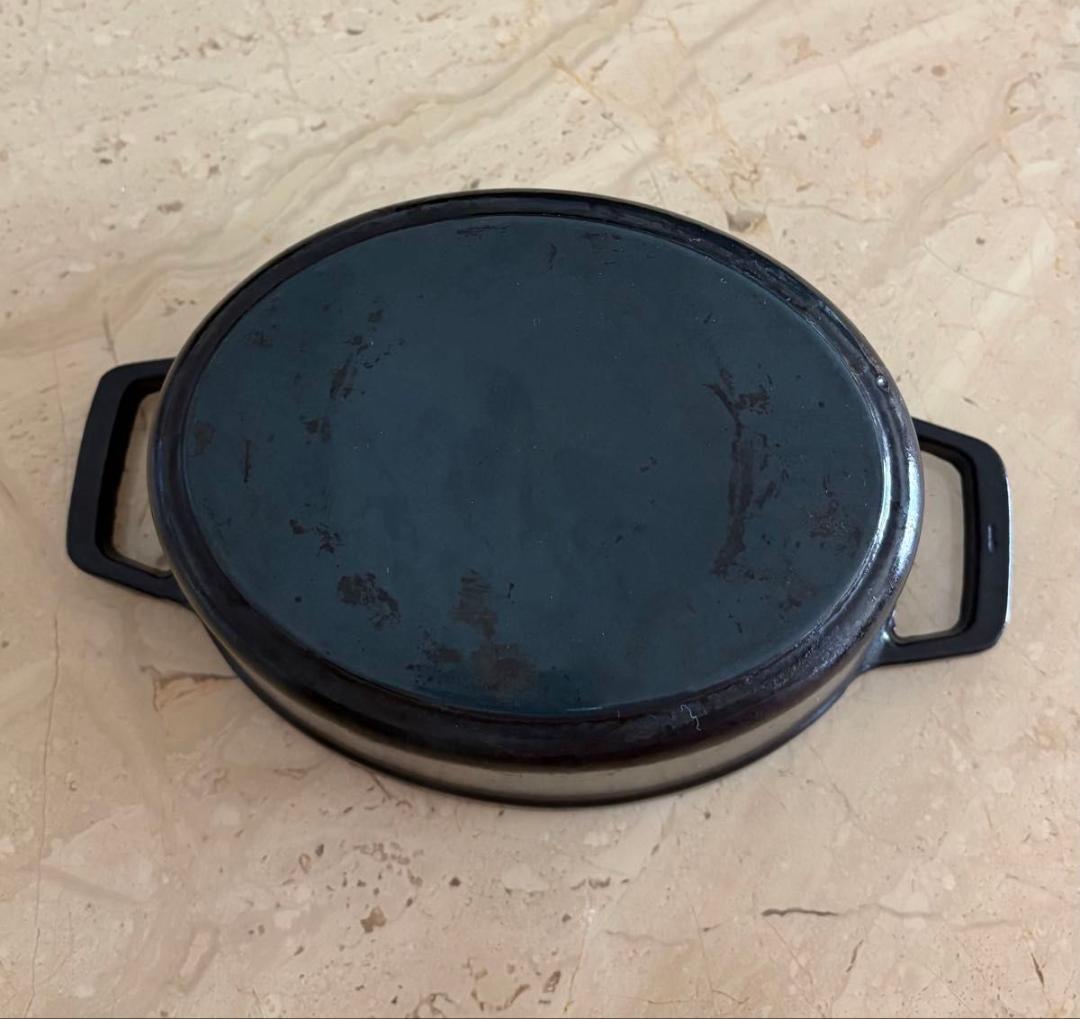 レア◆STAUB ストウブ ココット オーバル 黒 15cm ブラック ピコ