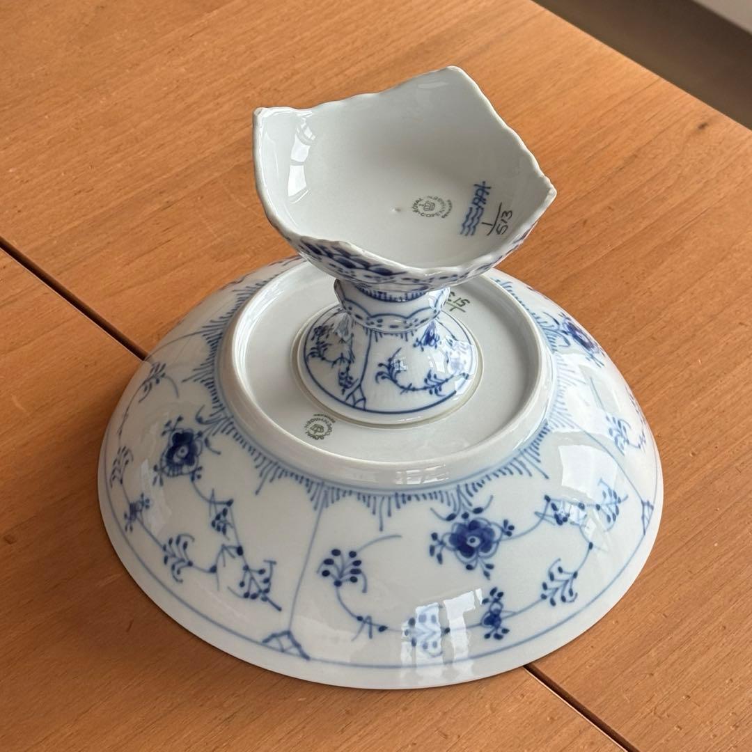 [極希少特A/1月9日〆切]ロイヤルコペンハーゲン フルレース　脚付コンポート