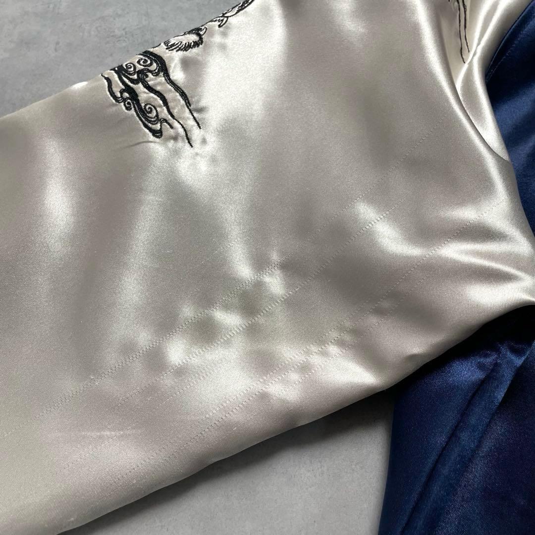 【光言/KOGEN】 虎 和柄 スカジャン 豪華刺繍 テーラー東洋 華鳥風月 L