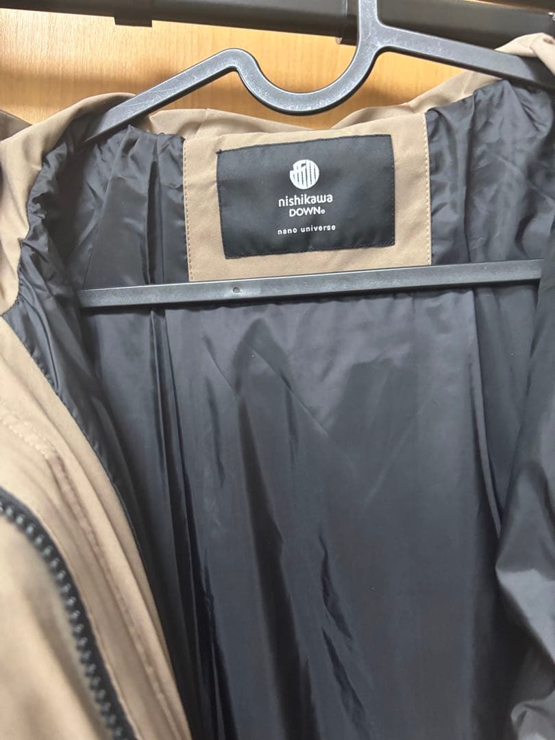 ナノ・ユニバース 「西川ダウン(R)」ソロテックス Aラインダウン モカ M