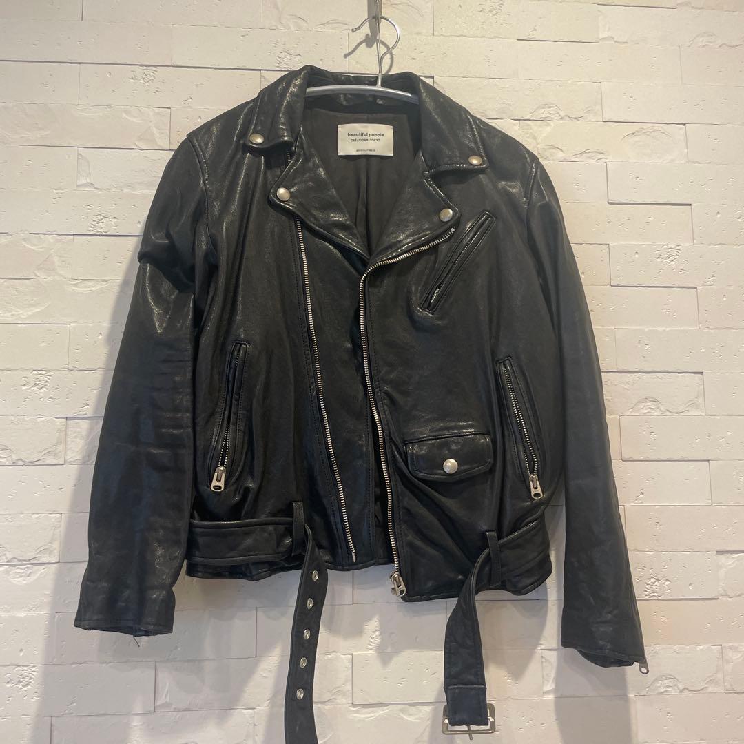 ビューティフルピープル　ライダース　160 革ジャン　レザージャケット
